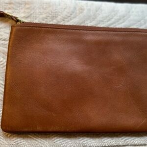 Madewell Brown Leather Clutch - NWOT